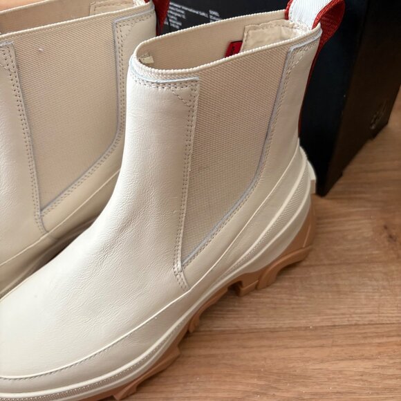 Sorel Brex Chelsea WP Ankle Boots Natural Sea Salt Beige NIB Women’s Size 9 - Picture 4 of 9